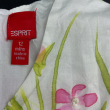 Load image into Gallery viewer, Girls Esprit, lined lightweight floral cotton dress, EUC, size 12 months, L: 48cm