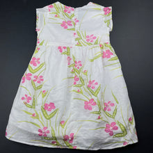 Load image into Gallery viewer, Girls Esprit, lined lightweight floral cotton dress, EUC, size 12 months, L: 48cm