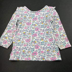 Girls Dymples, floral long sleeve top, FUC, size 00,  