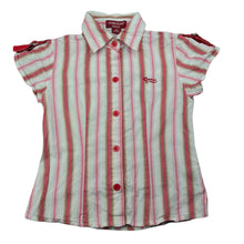 Load image into Gallery viewer, Girls Guess, striped lightweight cotton short sleeve shirt, GUC, size 3-4,  