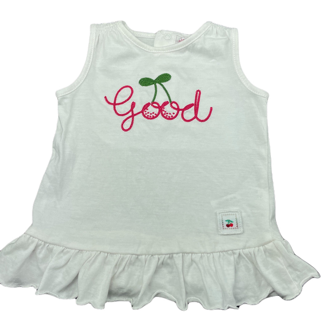 Girls Original Marines, embroidered cotton summer top, EUC, size 00,  