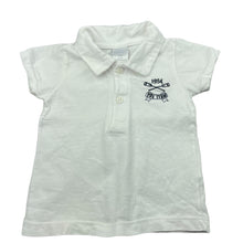 Load image into Gallery viewer, Boys Bb Cheeky, white cotton polo shirt top, GUC, size 0,  