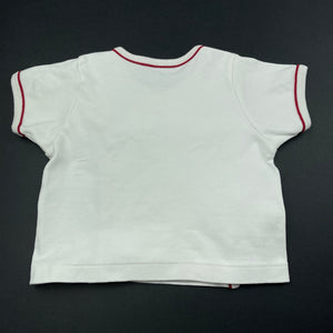 unisex Absorba, cotton short sleeve top, EUC, size 00,  