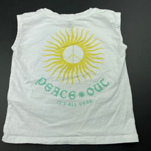 Load image into Gallery viewer, Boys Cotton On, white cotton tank top, GUC, size 2,  