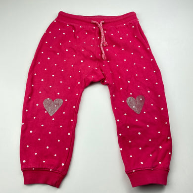 Girls Sprout, fleece lined cotton casual pants, elasticated, FUC, size 2,  