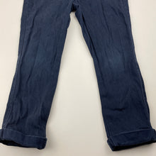 Load image into Gallery viewer, Boys B Collection, navy stretch cotton pants, adjustable, Inside leg: 36cm, GUC, size 3,  