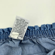Load image into Gallery viewer, Girls Target, chambray cotton summer dress, marks lower back skirt, FUC, size 6, L: 66cm