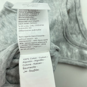 Boys ORCHESTRA, grey marle cotton singletsuit / romper, EUC, size 000,  
