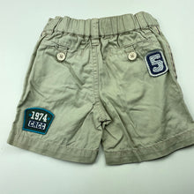 Load image into Gallery viewer, Boys Country Road, beige cotton shorts, elasticated, GUC, size 000,  