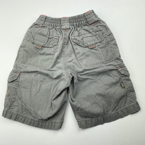 Boys Pumpkin Patch, cotton cargo shorts, elasticated, wash fade, FUC, size 1,  