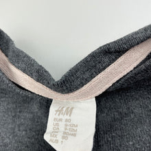 Load image into Gallery viewer, Girls H&amp;M, grey knitted cotton cardigan, GUC, size 1,  