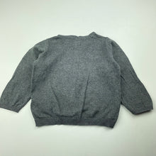 Load image into Gallery viewer, Girls H&amp;M, grey knitted cotton cardigan, GUC, size 1,  