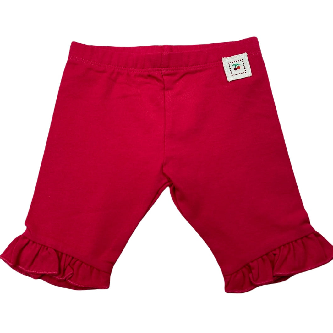 Girls Original Marines, red stretchy shorts / bottoms, elasticated, EUC, size 00,  