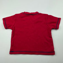 Load image into Gallery viewer, Boys H+T, red cotton t-shirt / top, GUC, size 00,  