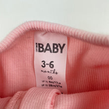 Load image into Gallery viewer, Girls Cotton On, pink stretchy zip coverall / romper, GUC, size 00,  