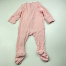 Load image into Gallery viewer, Girls Cotton On, pink stretchy zip coverall / romper, GUC, size 00,  
