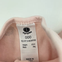 Load image into Gallery viewer, Girls Dymples, soft cotton zip coverall / romper, EUC, size 000,  