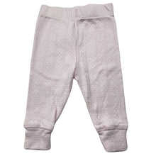 Load image into Gallery viewer, Girls purebaby, pointelle organic cotton leggings / bottoms, EUC, size 00,  