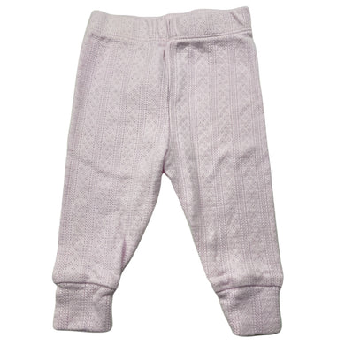 Girls purebaby, pointelle organic cotton leggings / bottoms, EUC, size 00,  