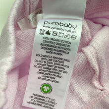Load image into Gallery viewer, Girls purebaby, pointelle organic cotton leggings / bottoms, EUC, size 00,  