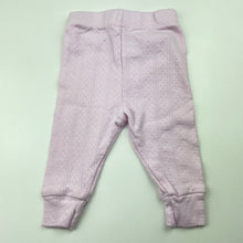Load image into Gallery viewer, Girls purebaby, pointelle organic cotton leggings / bottoms, EUC, size 00,  