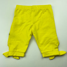 Load image into Gallery viewer, Girls Original Marines, yellow stretchy leggings / bottoms, EUC, size 00,  