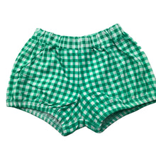 Load image into Gallery viewer, Girls Original Marines, lightweight stretchy checked shorts, elasticated, EUC, size 00,  