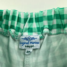 Load image into Gallery viewer, Girls Original Marines, lightweight stretchy checked shorts, elasticated, EUC, size 00,  