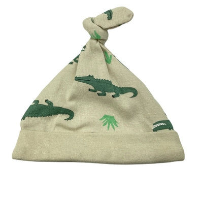Boys Dymples, cotton hat / beanie, crocodiles, EUC, size 000,  