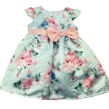 Load image into Gallery viewer, Girls Ollie&#39;s Place, lined floral party dress, light marks front skirt, FUC, size 00, L: 41cm