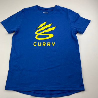 Boys Under Armour, Steph Curry lightning logo activewear top, GUC, size 10-11,  