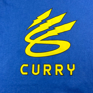 Boys Under Armour, Steph Curry lightning logo activewear top, GUC, size 10-11,  