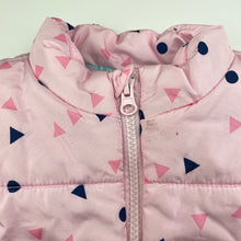 Load image into Gallery viewer, Girls Target, fleece lined puffer vest / jacket, marks front &amp; back, FUC, size 6,  