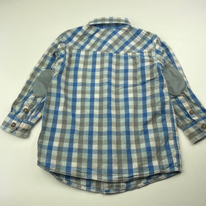 Boys Pumpkin Patch, cotton long sleeve shirt, marks front & sleeves, FUC, size 3,  