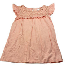 Load image into Gallery viewer, Girls Target, pink cotton top, lace detail, GUC, size 8,  