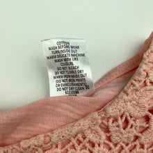 Load image into Gallery viewer, Girls Target, pink cotton top, lace detail, GUC, size 8,  