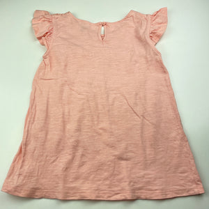 Girls Target, pink cotton top, lace detail, GUC, size 8,  