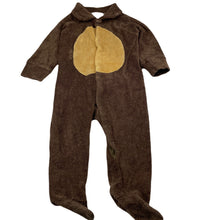 Load image into Gallery viewer, unisex Lil' Creatures, brown terry novelty coverall / romper, FUC, size 0,  