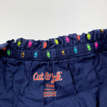 Load image into Gallery viewer, Girls Cat &amp; Jack, lined navy summer top, discolouration on lining, FUC, size 12 months,  