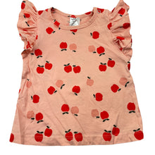 Load image into Gallery viewer, Girls Baby Berry, pink cotton top, apples, FUC, size 0,  
