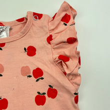 Load image into Gallery viewer, Girls Baby Berry, pink cotton top, apples, FUC, size 0,  
