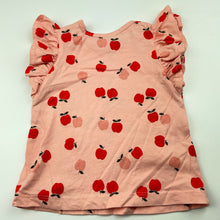 Load image into Gallery viewer, Girls Baby Berry, pink cotton top, apples, FUC, size 0,  