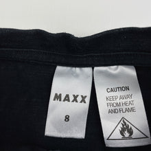 Load image into Gallery viewer, Boys MAXX, black cotton henley t-shirt / top, wash fade, FUC, size 8,  