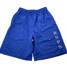 Load image into Gallery viewer, Boys Bare &amp; Ley, blue school shorts, elasticated, GUC, size 10,  