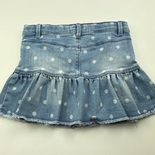 Load image into Gallery viewer, Girls Country Road, stretch denim skirt, adjustable, L: 25cm, GUC, size 6,  