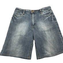 Load image into Gallery viewer, Boys Piping Hot, dark denim shorts, adjustable, FUC, size 9,  