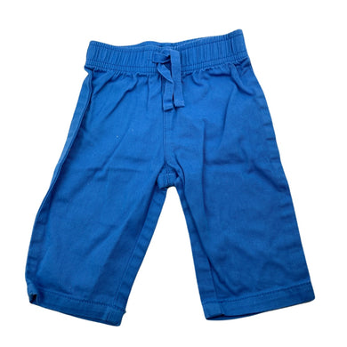 Boys Mango, blue cotton pants, elasticated, EUC, size 000,  