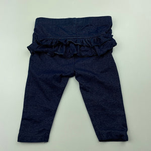 Girls Anko, ruffle leggings / bottoms, EUC, size 000,  