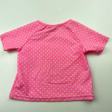 Load image into Gallery viewer, Girls Dymples, short sleeve rashie / swim top, mermaid, light mark on shoulder, FUC, size 00,  