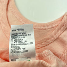 Load image into Gallery viewer, Girls Anko, pink organic cotton singlet top, cat, EUC, size 00,  